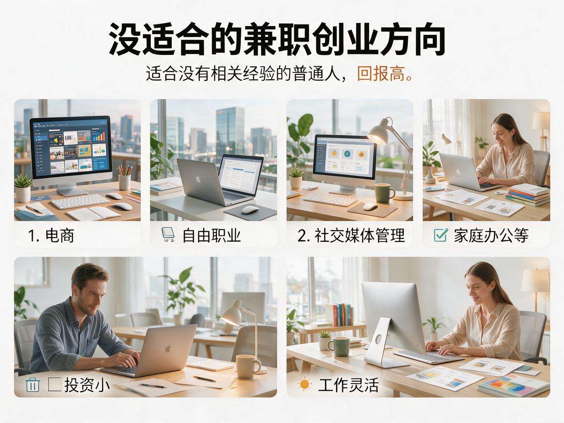 没有相关经验的普通人适合的兼职创业方向都有哪些