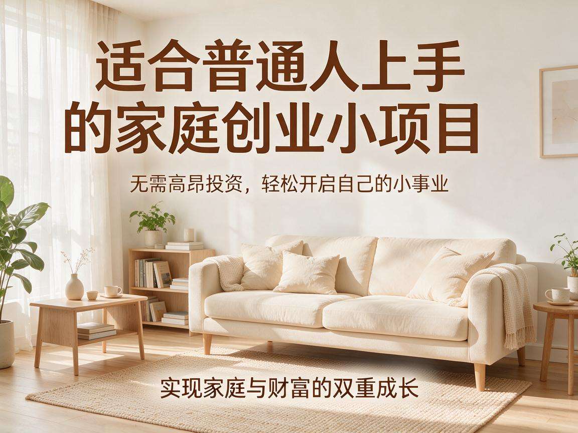 适合普通人上手的家庭创业小项目有哪些值得选