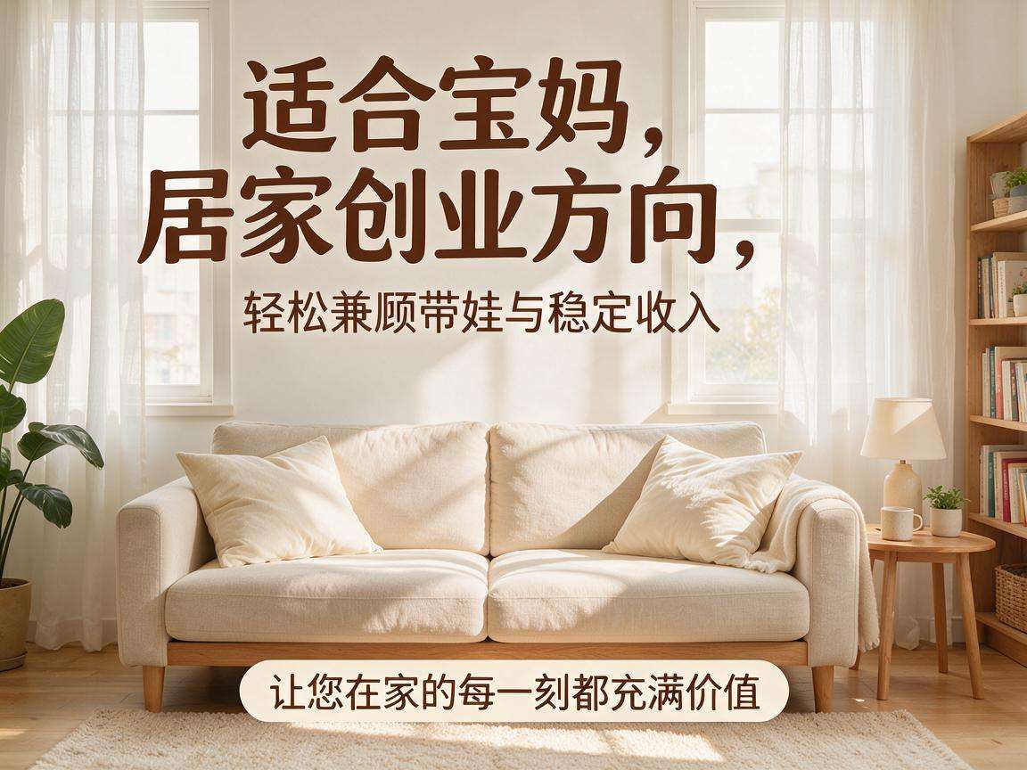 适合宝妈的居家创业方向有哪些能兼顾带娃还能有稳定收入