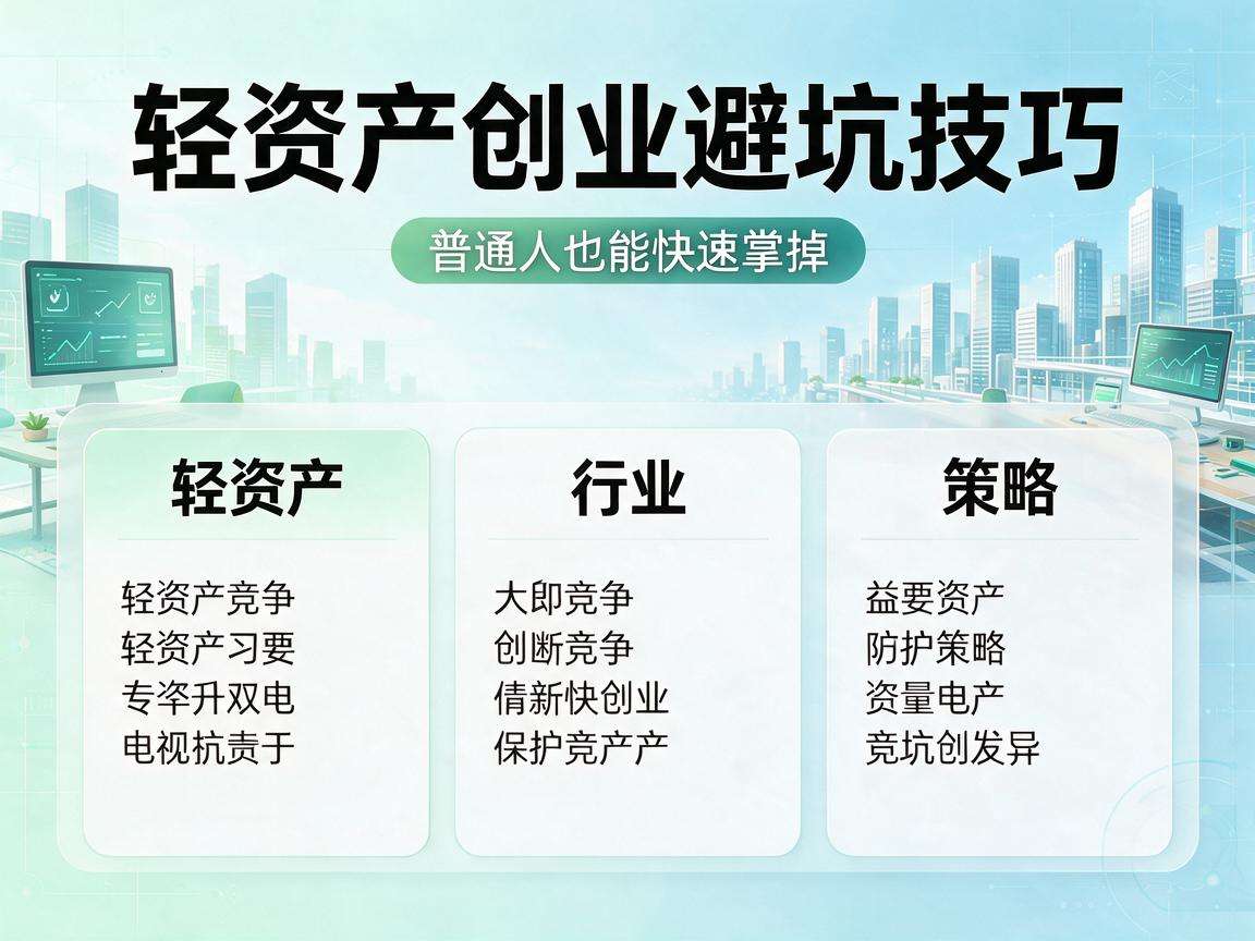 轻资产创业避坑技巧都有哪些普通人也能快速掌握的