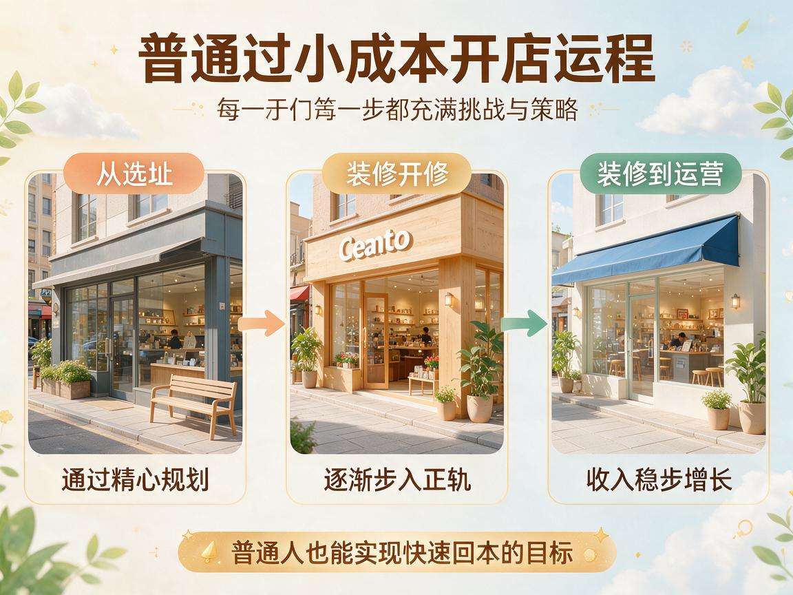 普通人走对小成本开店全流程真的能快速回本吗