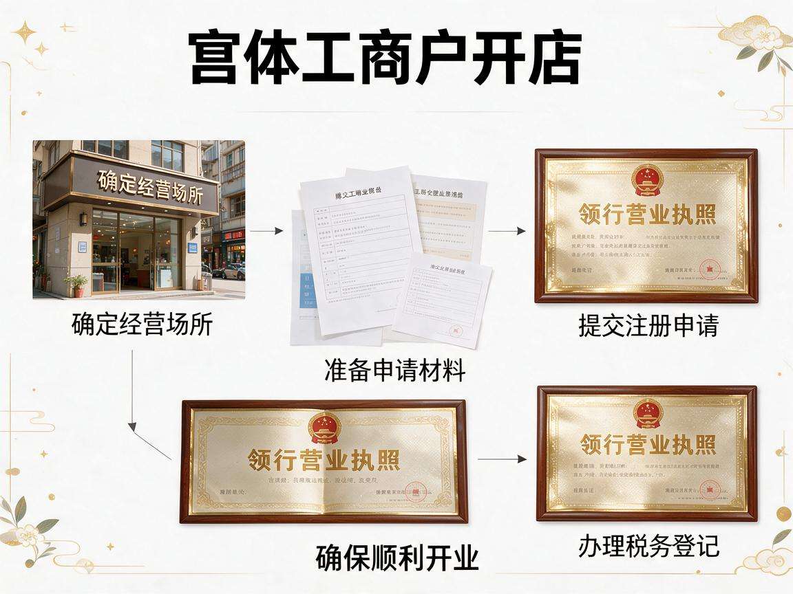 想办个体工商户开店完整流程是怎样的