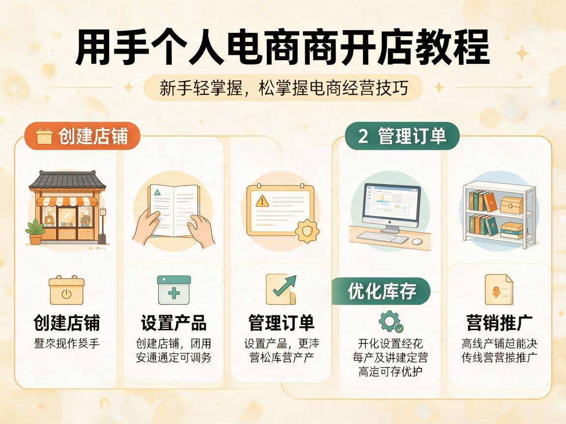 新手个人电商开店有哪些实用易懂的详细教程