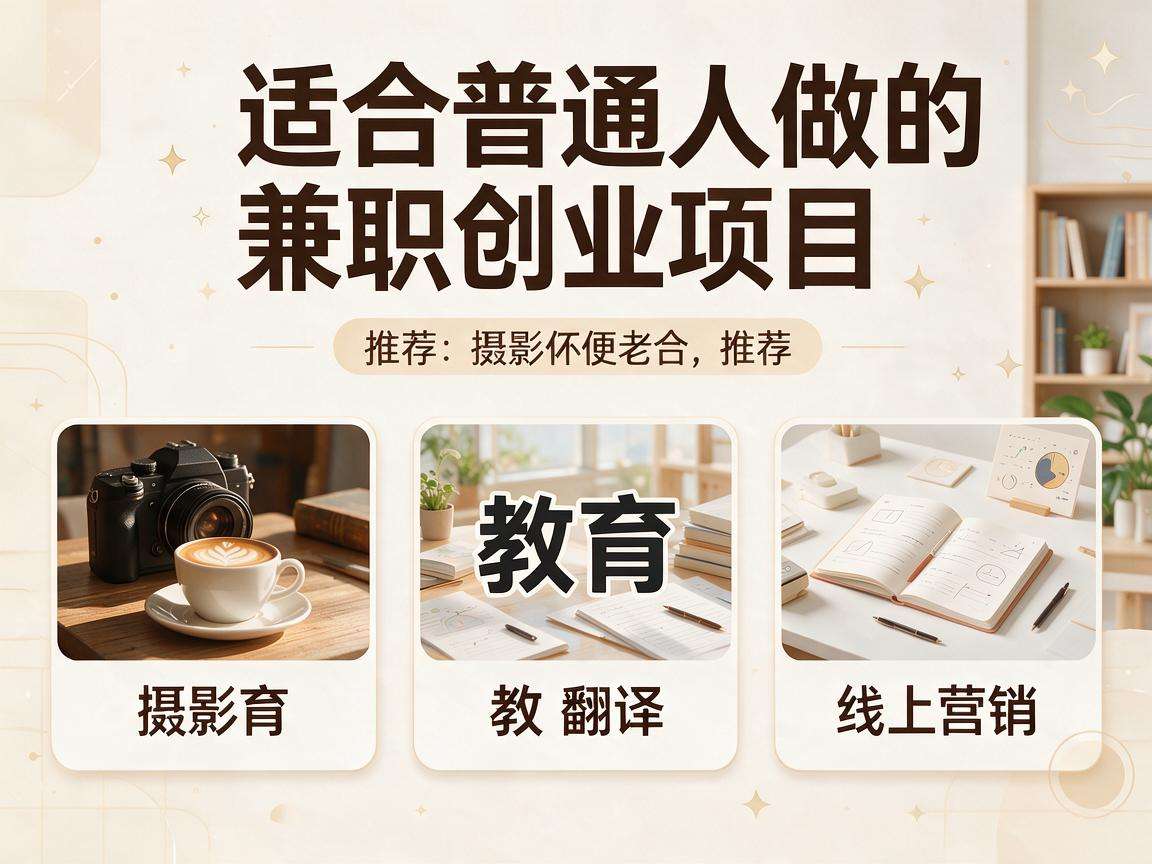 适合普通人做的兼职创业项目都有哪些值得推荐