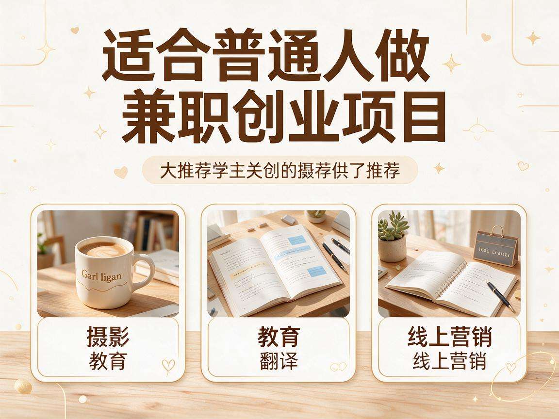 适合普通人做的兼职创业项目都有哪些值得推荐
