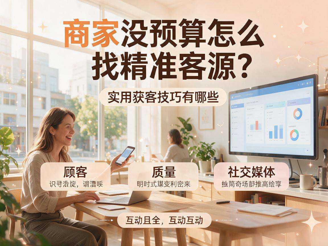 小商家没预算怎么找精准客源？实用获客技巧有哪些
