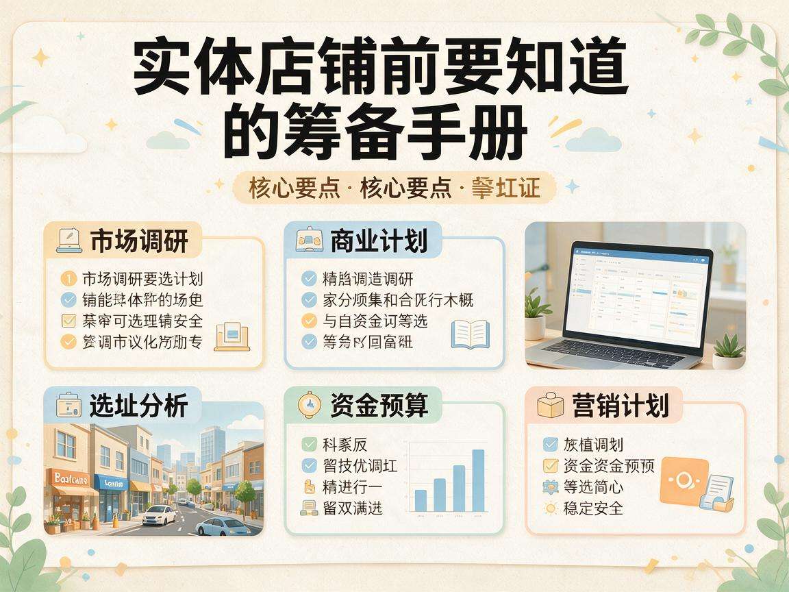 开实体店铺前要知道的筹备手册核心要点有哪些