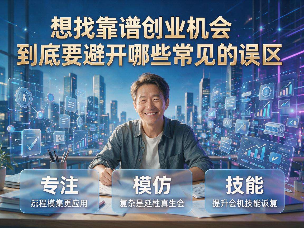 普通人想找靠谱创业机会到底要避开哪些常见的误区