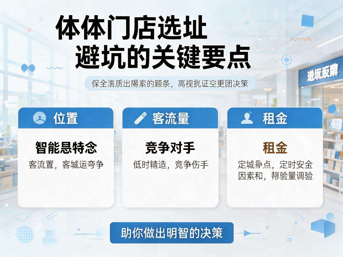 实体门店选址避坑有哪些容易被忽略的关键要点