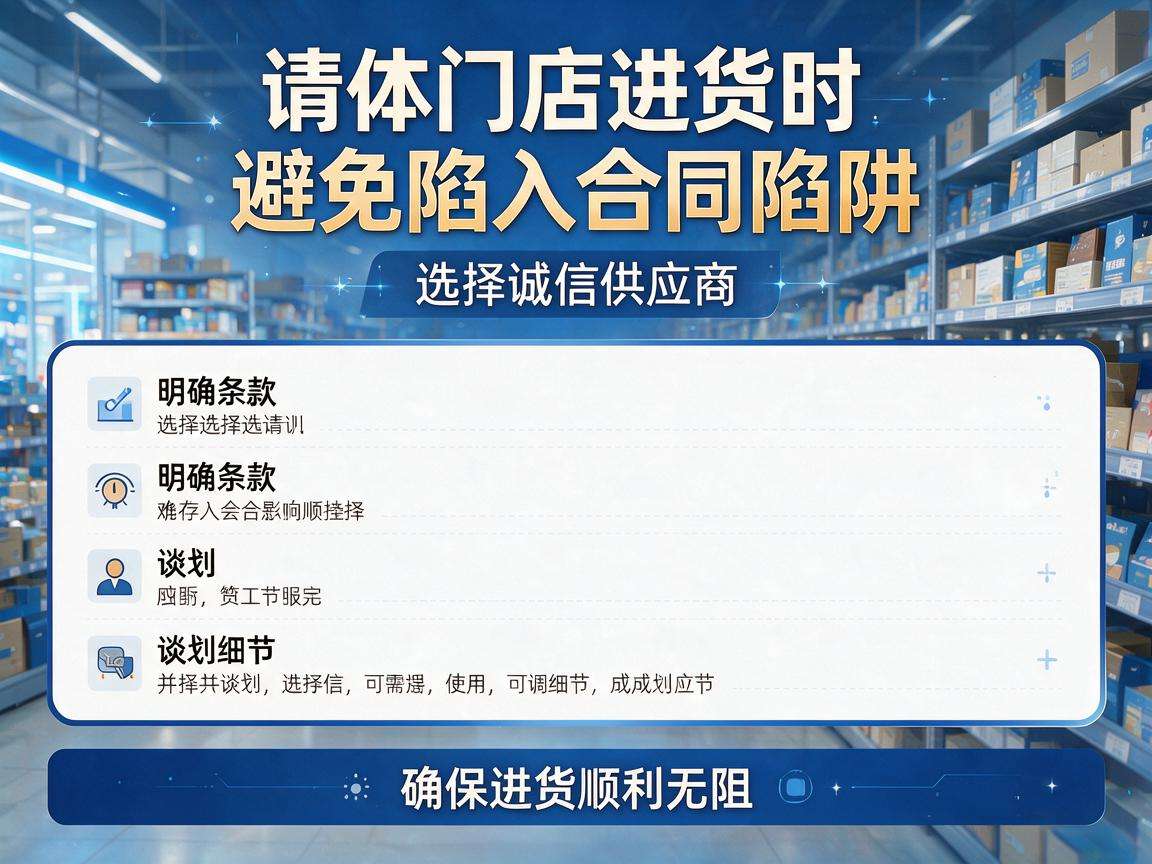 实体门店进货有哪些实用的避坑要点能帮商家少走弯路