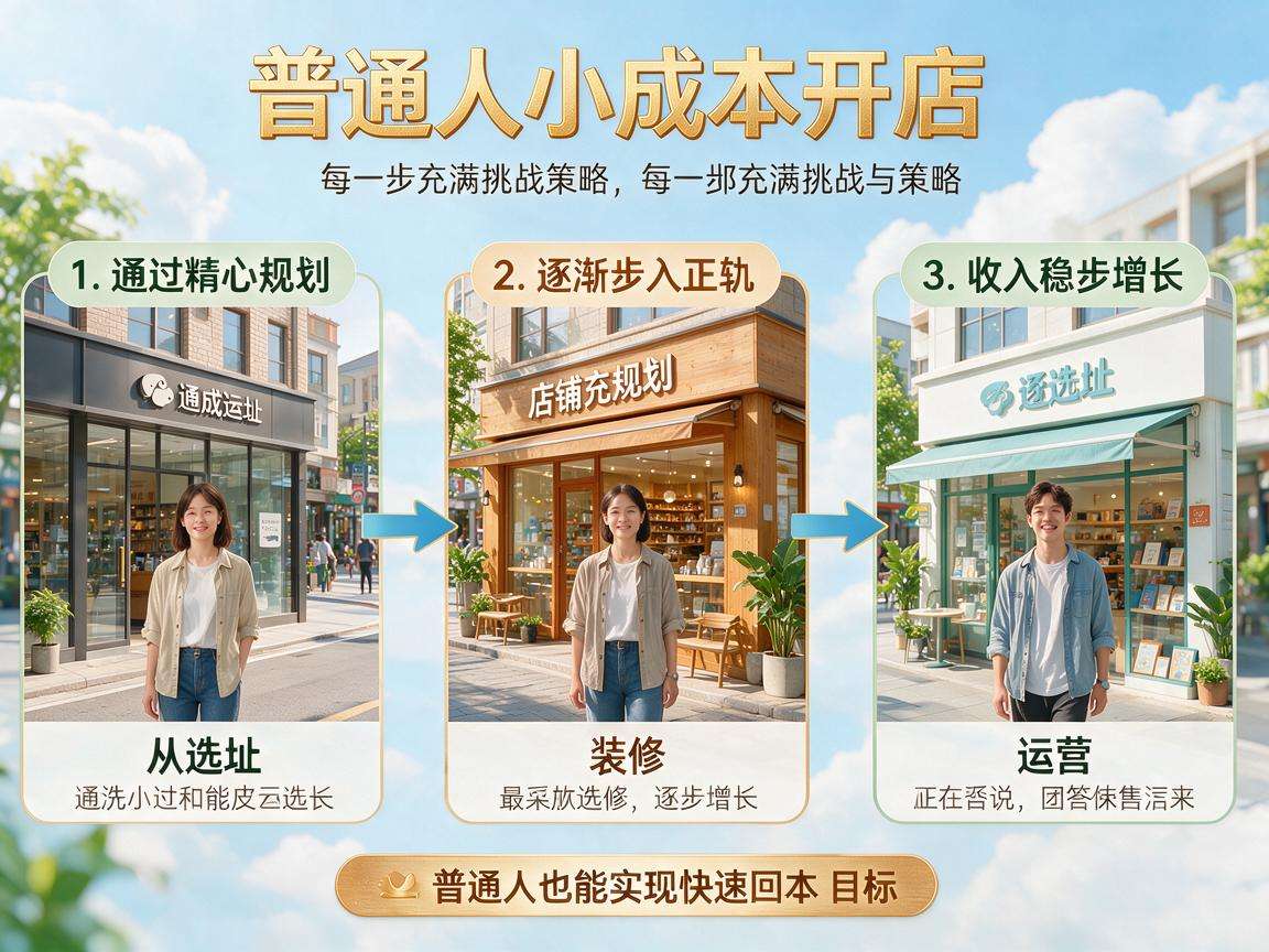 普通人走对小成本开店全流程真的能快速回本吗
