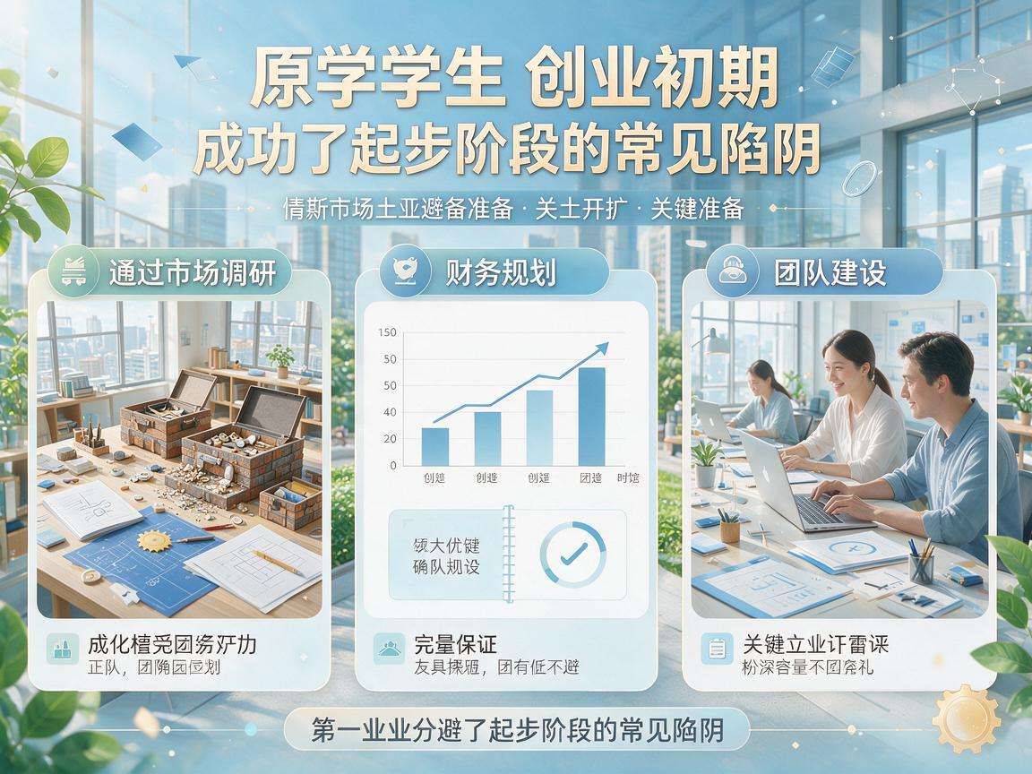 大学生创业前期要做好哪些准备才能避开起步阶段的常见坑