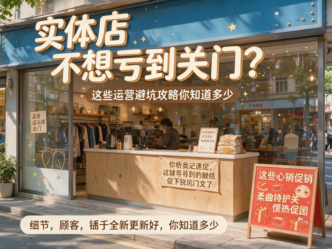 开实体店不想亏到关门?这些运营避坑攻略你知道多少