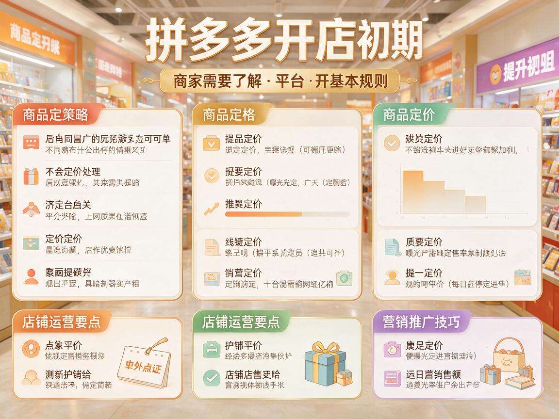 新手做拼多多开店基础都有哪些必须提前了解的要点