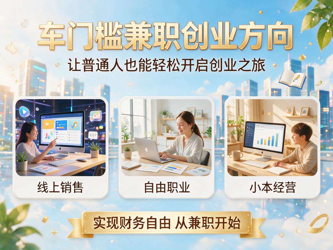 普通人可尝试的低门槛兼职创业方向有哪些值得关注