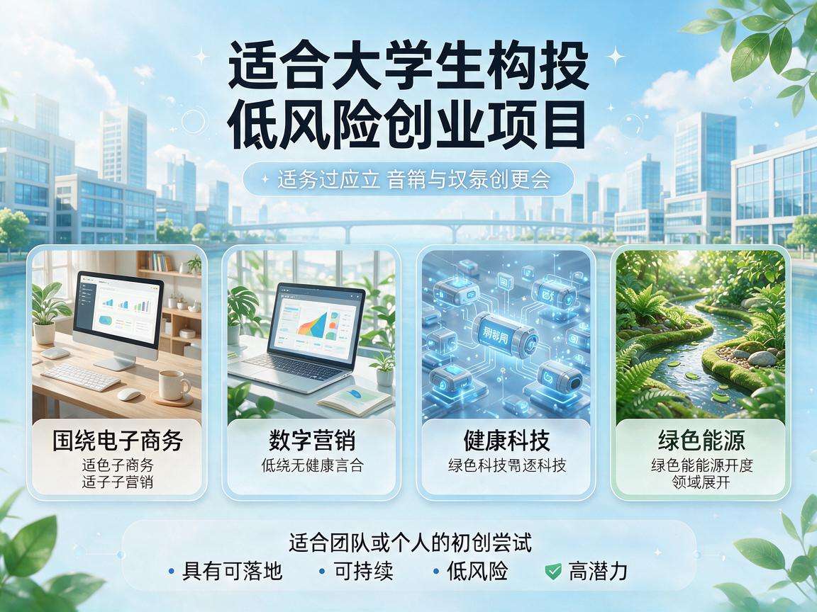 适合大学生的低风险创业项目都有哪些可落地的选择
