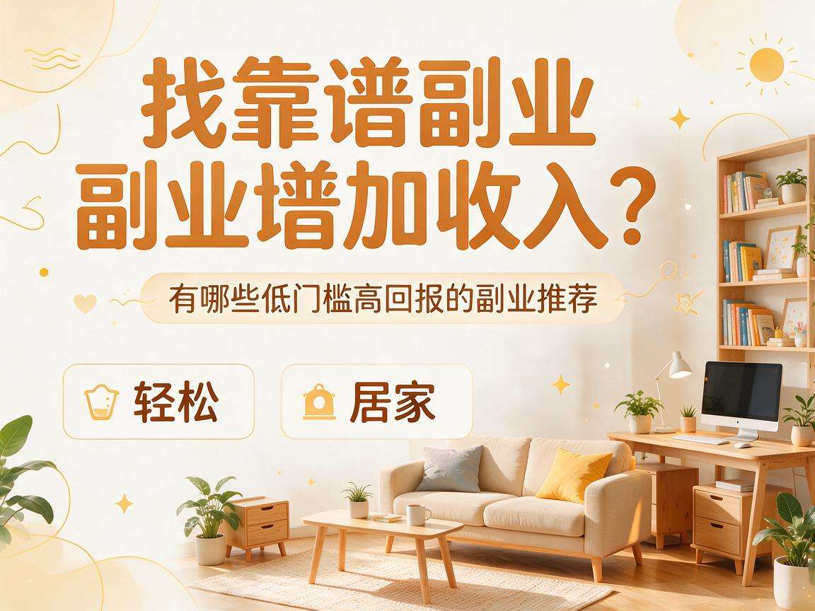 想找靠谱副业增加收入?有哪些低门槛高回报的副业推荐
