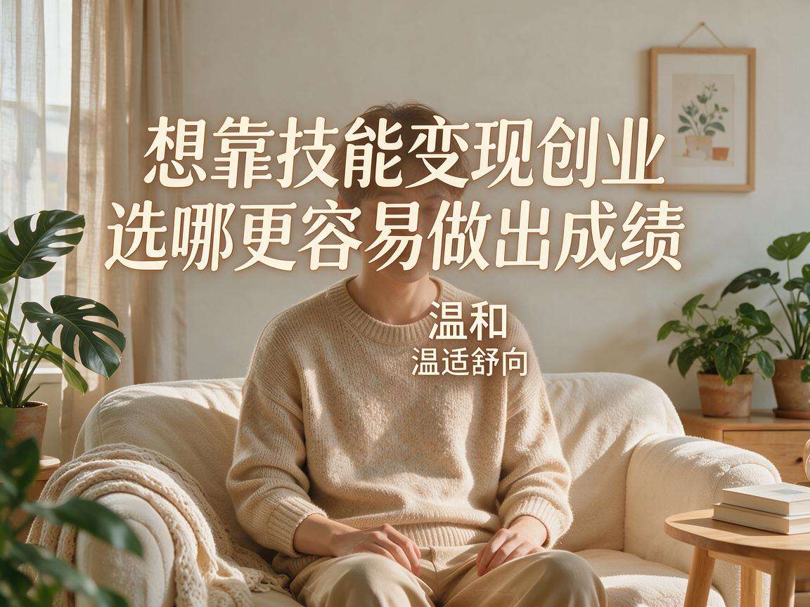 普通人想靠技能变现创业,选哪些方向更容易做出成绩