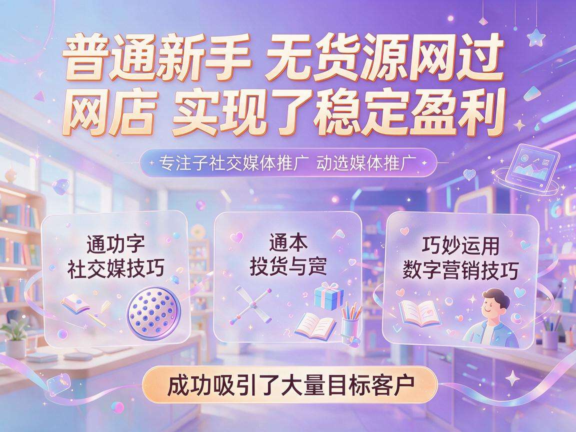 普通新手做无货源网店真的能实现稳定盈利吗