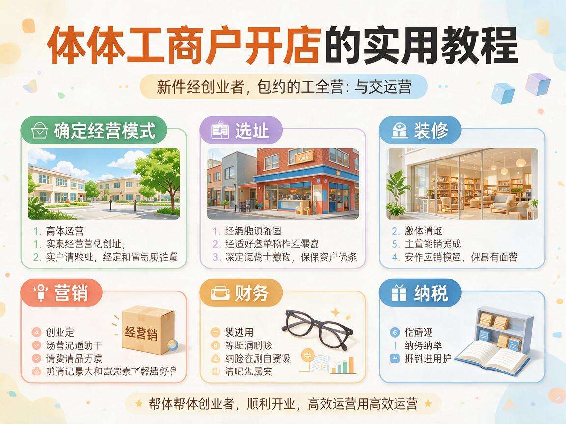 个体工商户开店具体步骤都有哪些实用教程