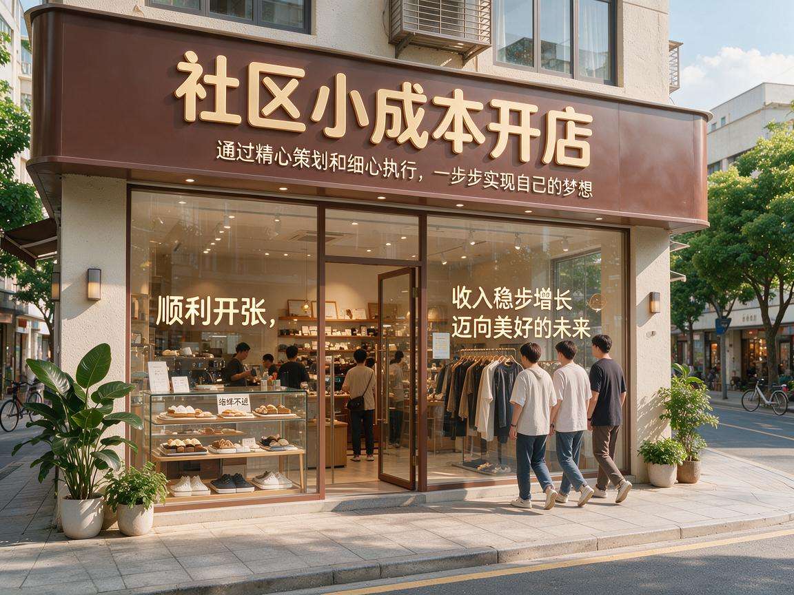 普通人想在社区小成本开店有哪些实用可落地的步骤