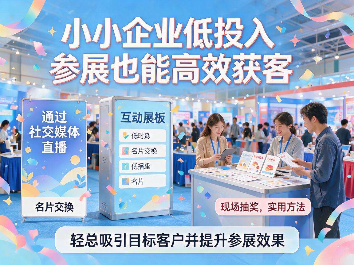 中小企业低投入参展也能高效获客？有哪些实用方法