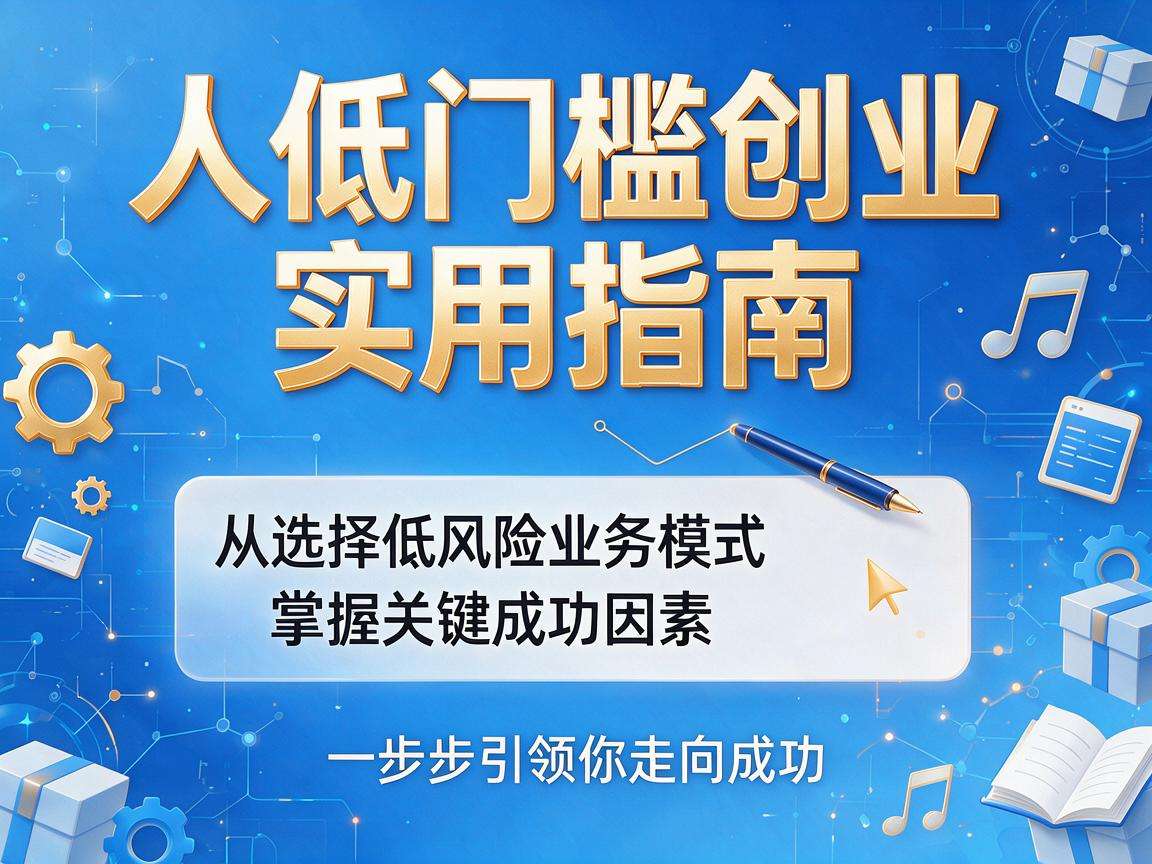普通人想做低门槛创业有哪些实用可落地的指南