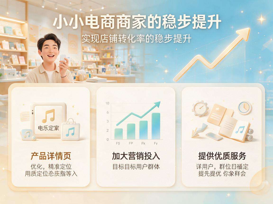 中小电商商家如何做能快速实现店铺转化率稳步提升