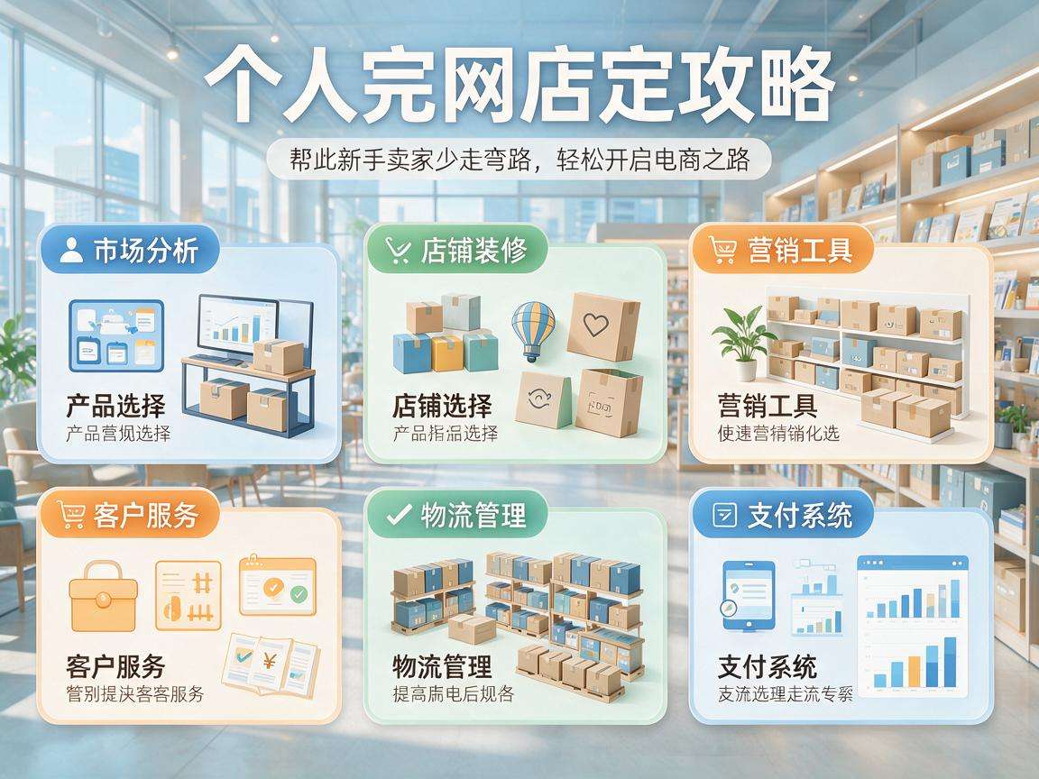 个人网店怎么开才能少走弯路 这份全攻略帮你理清思路
