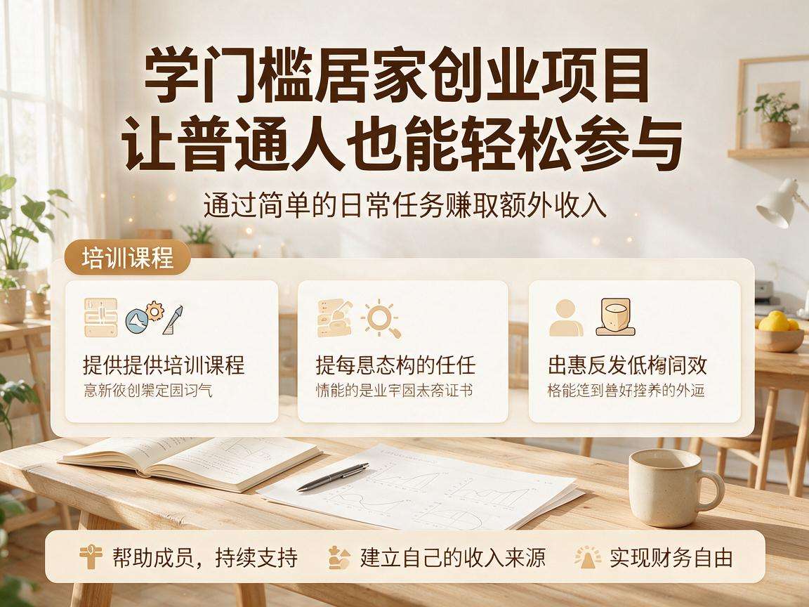 低门槛居家创业真的能让普通人快速获得额外收入吗