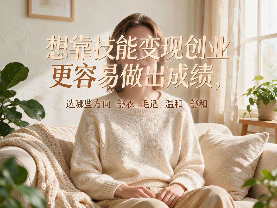 普通人想靠技能变现创业,选哪些方向更容易做出成绩