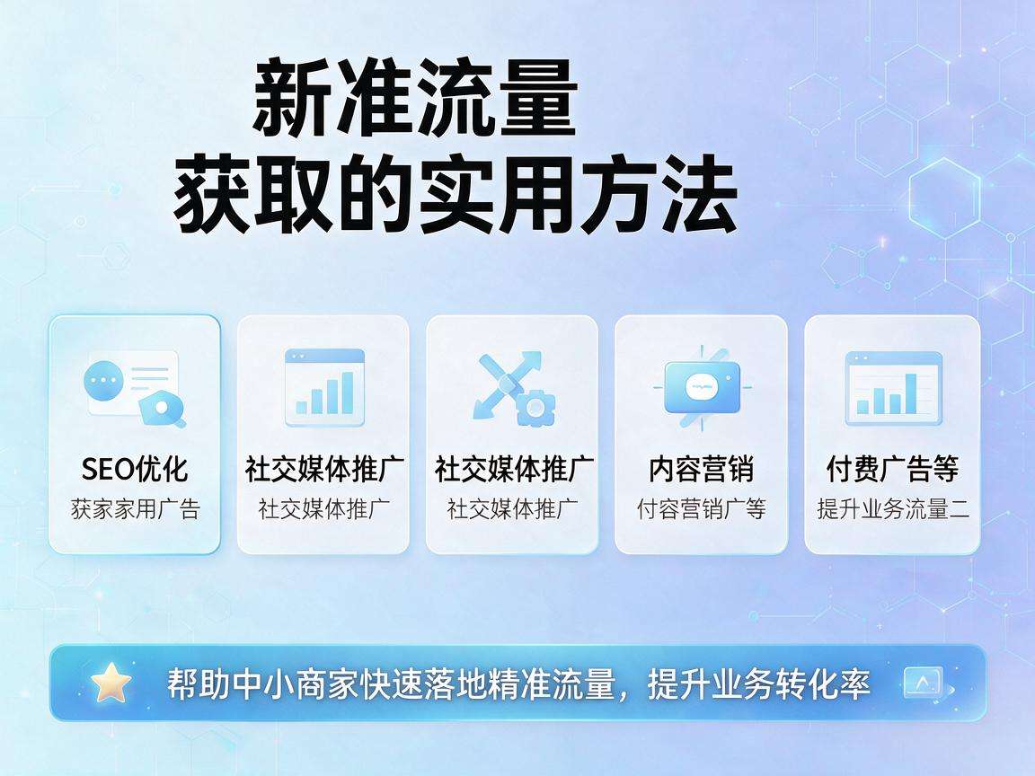 中小商家做精准流量获取有哪些可直接落地的实用方法