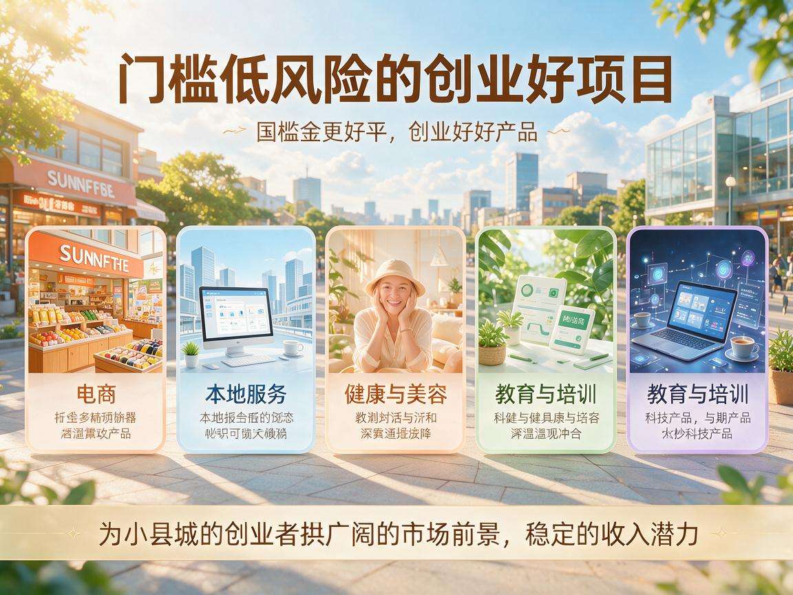 小县城低门槛低风险的创业好项目都有哪些值得选