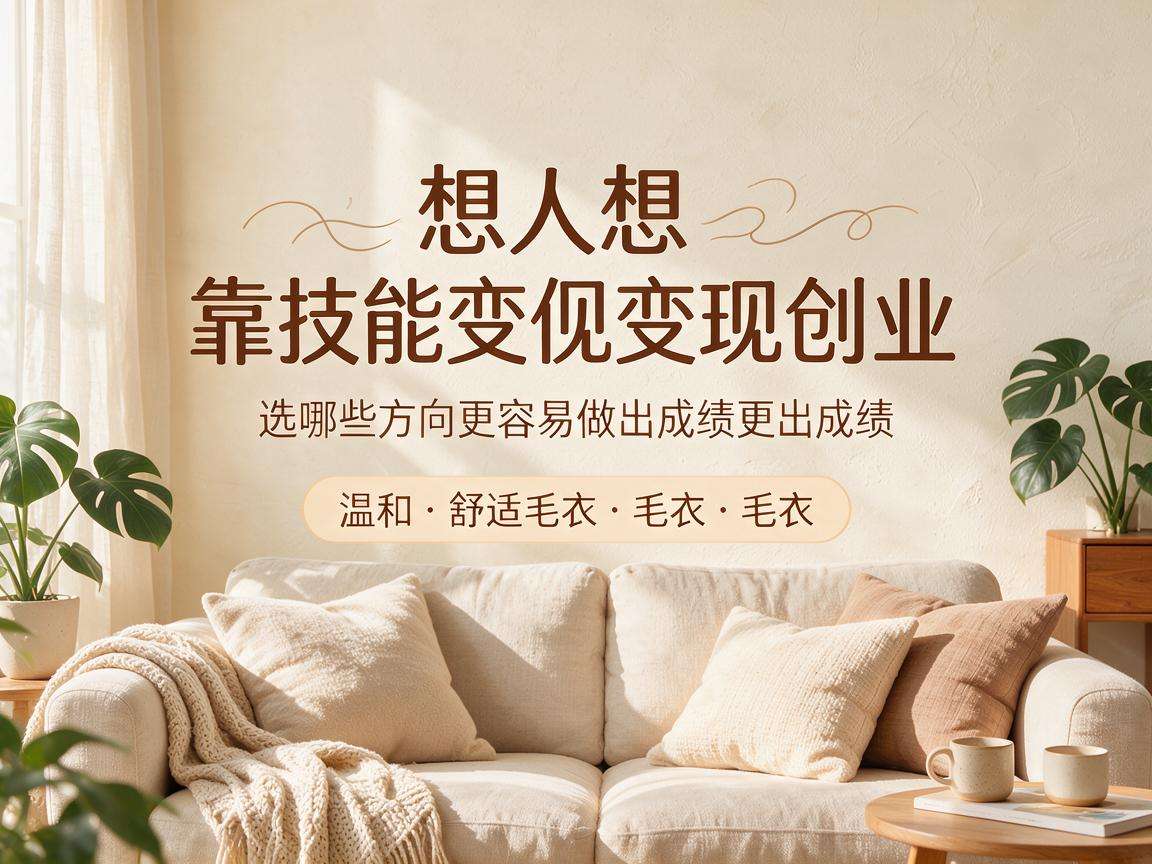普通人想靠技能变现创业,选哪些方向更容易做出成绩