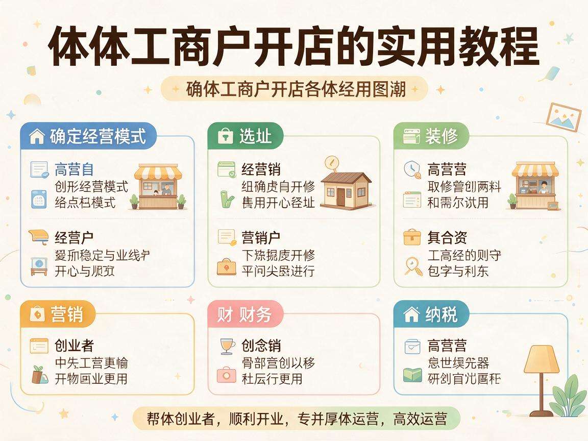 个体工商户开店具体步骤都有哪些实用教程