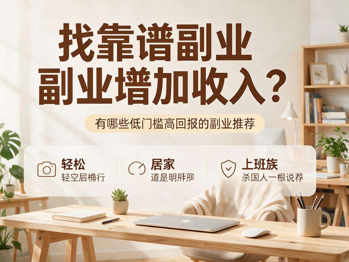 想找靠谱副业增加收入？有哪些低门槛高回报的副业推荐