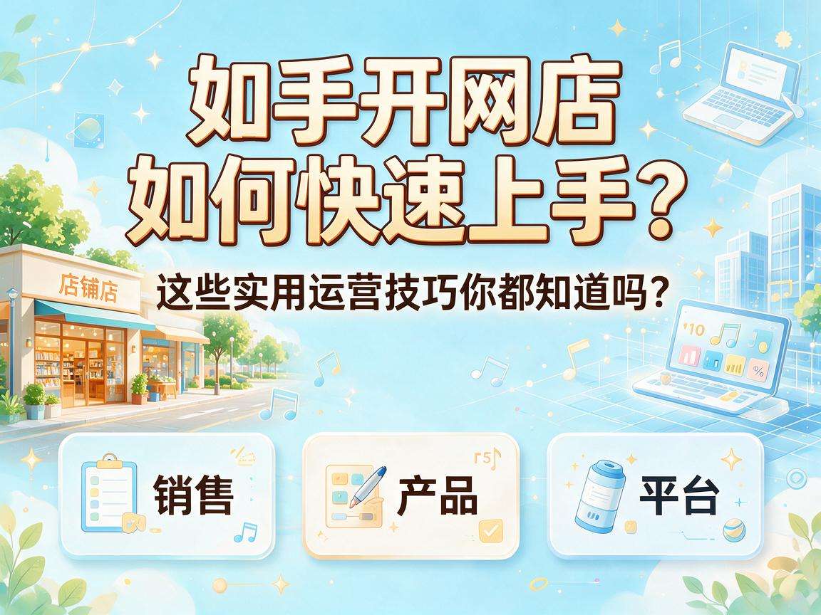 新手开网店怎么快速上手?这些实用运营技巧你都知道吗