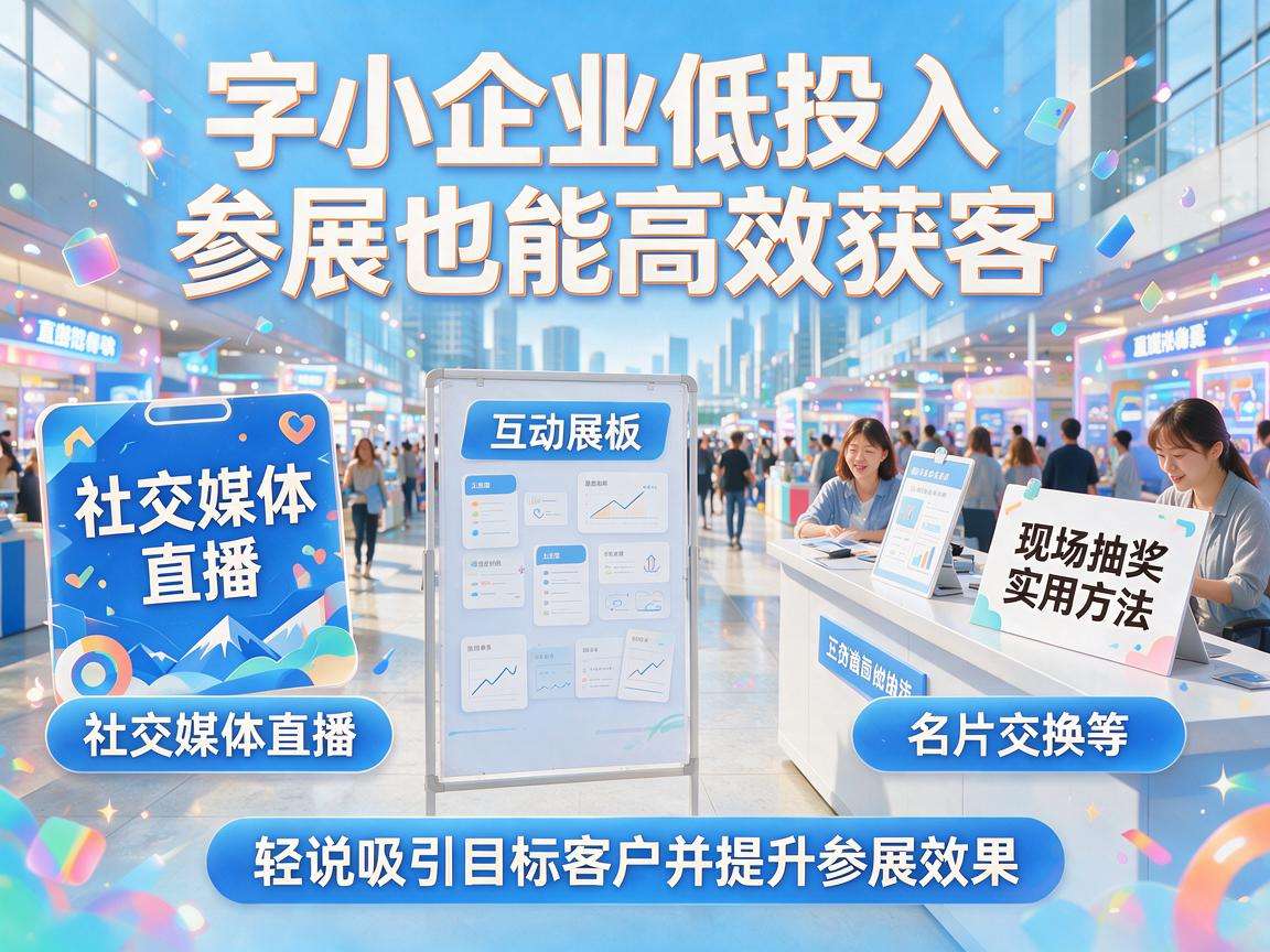 中小企业低投入参展也能高效获客？有哪些实用方法