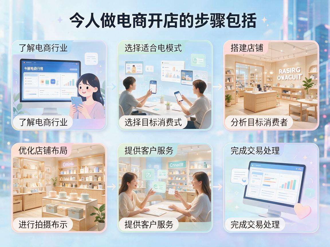 普通人想做电商开店具体步骤都有哪些呢
