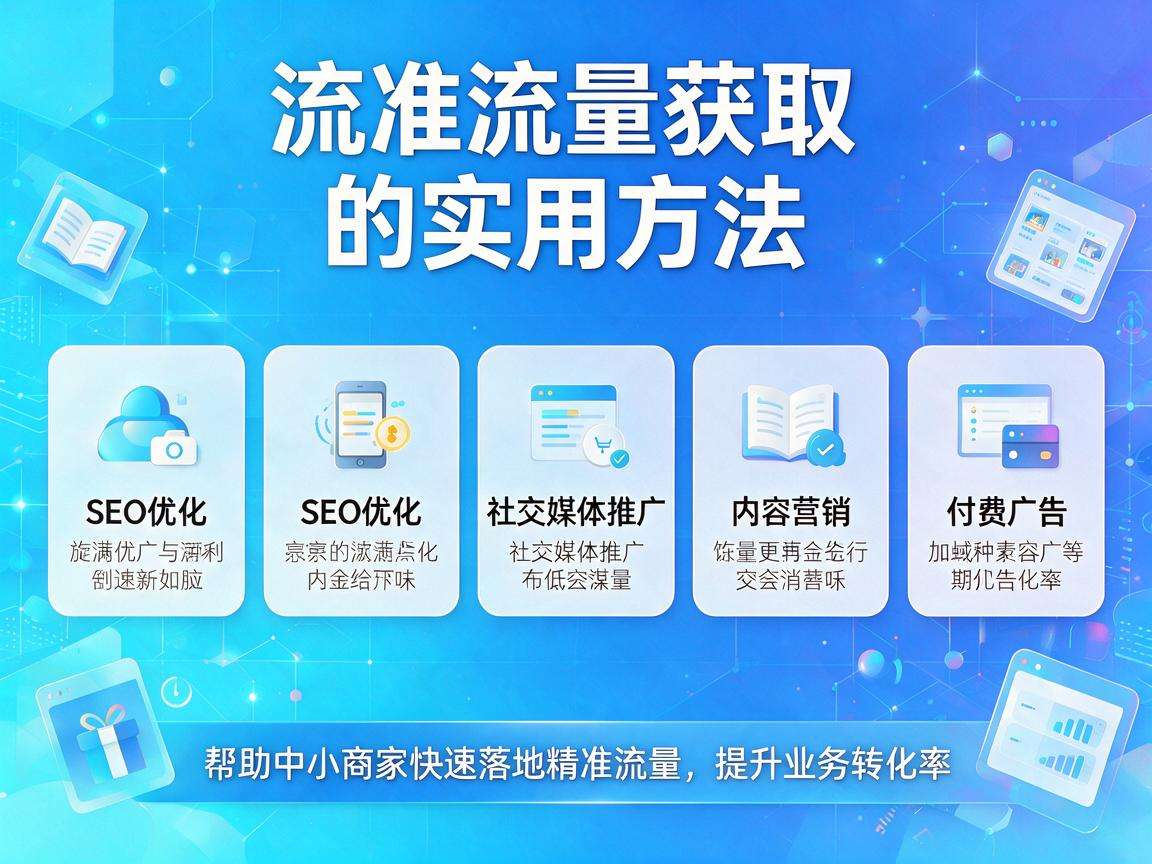 中小商家做精准流量获取有哪些可直接落地的实用方法