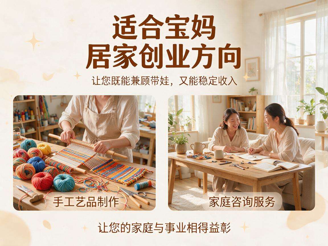 适合宝妈的居家创业方向有哪些可以兼顾带娃和收入