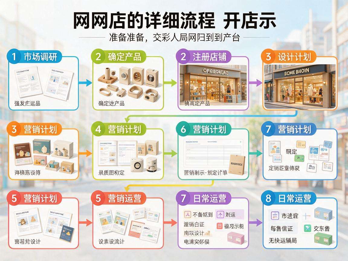 个人开网店详细流程具体包含哪些需要提前了解的步骤